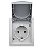 Socket outlet, cage clamps, VISIO IP54