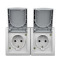 Socket outlet, cage clamps, VISIO IP54, EV211