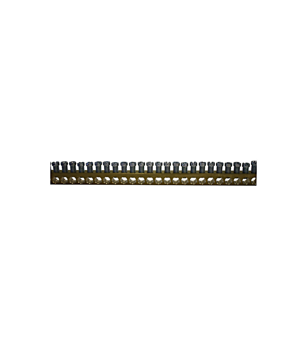Terminal bar brass 10mm², length 1m