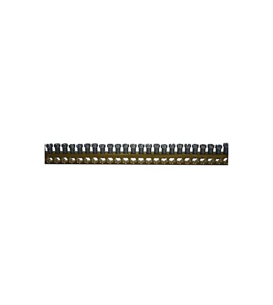 Terminal bar brass 10mm², length 1m