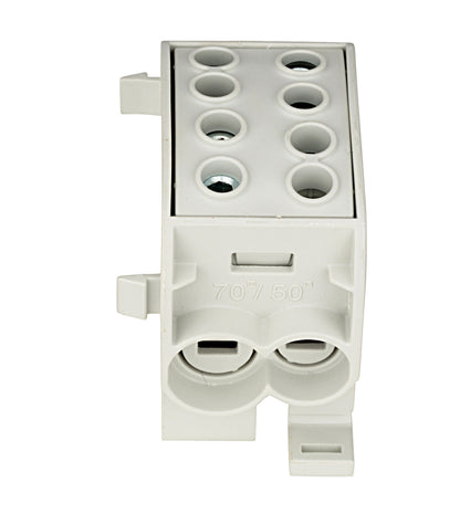 CU-Main branch terminal, 70mm², 1-pole insulated grey