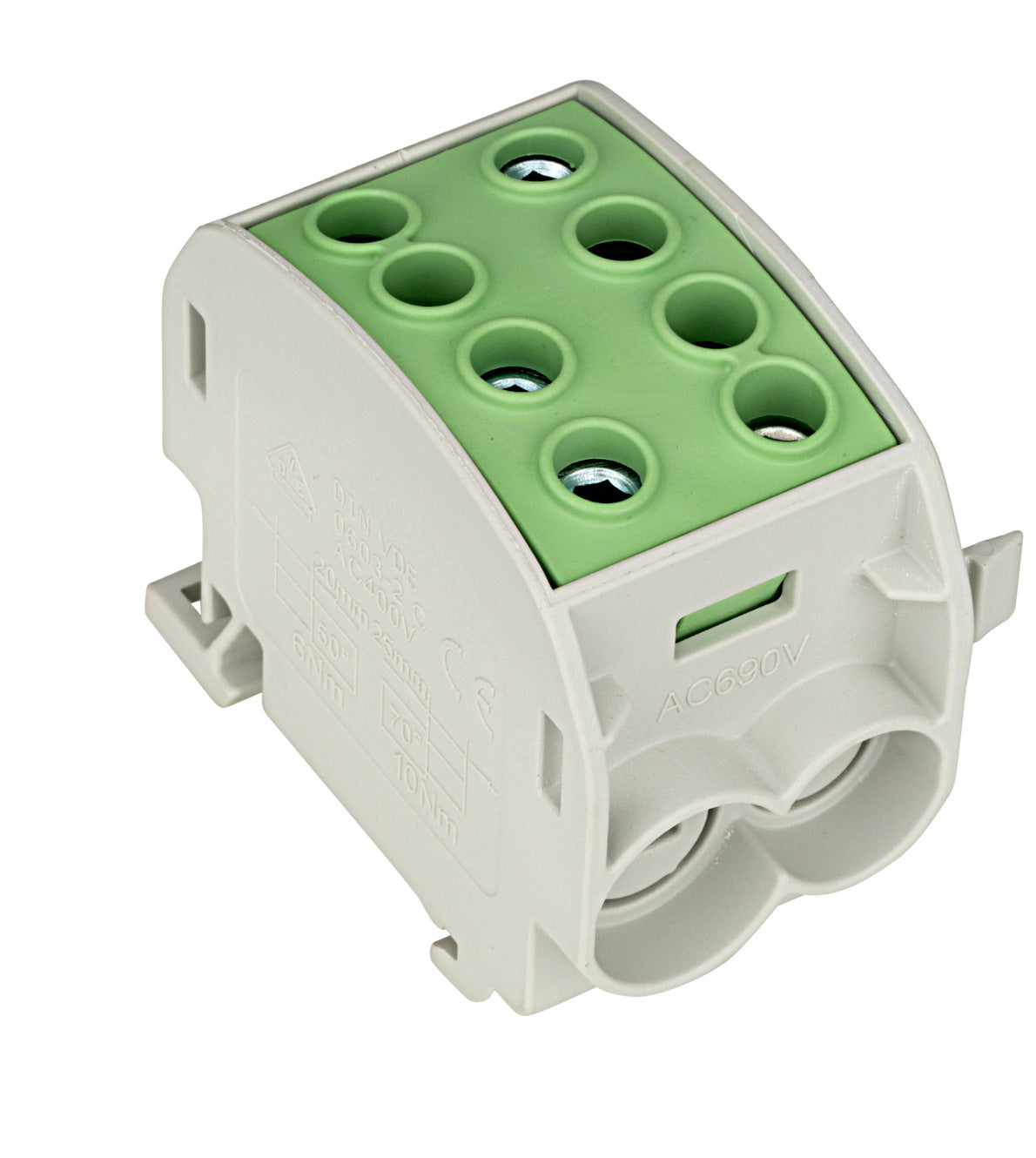 CU-Main branch terminal, 70mm², 1-pole insulated PE