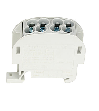 AL/CU-Main branch terminal, 25mm², 1-pole insulated grey