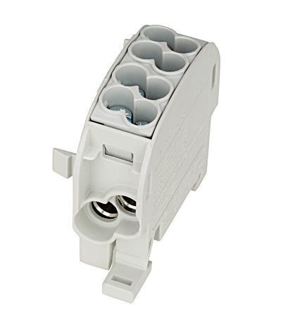 AL/CU-Main branch terminal, 25mm², 1-pole insulated grey
