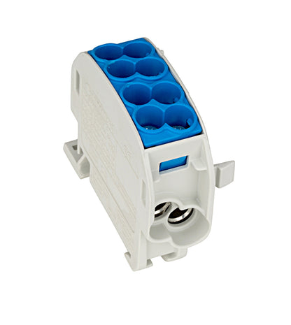 AL/CU-Main branch terminal, 25mm², 1-pole insulated blue