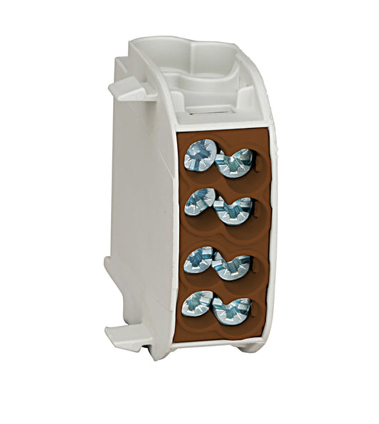 AL/CU-գլխավոր բաժանման  տերմինալ, 25մմ², 1 բևեռ, մեկուսացված դարչնագույն