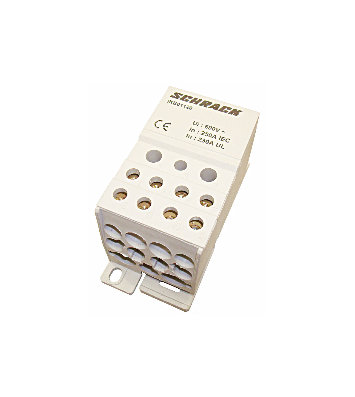 Main branch terminal,1p.,250A,in.1x120,out.2x35+5x16+4x10mm²