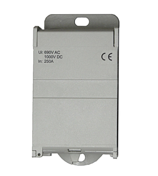 Cu - Main branch terminal, 1-pole,250A, 1x120mm²,8x25mm²