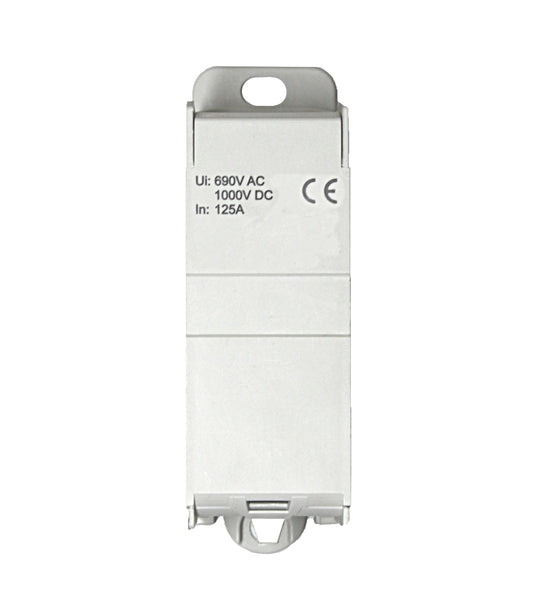 Cu - Main branch terminal, 1-pole,125A, 1x35mm², 6x16mm²