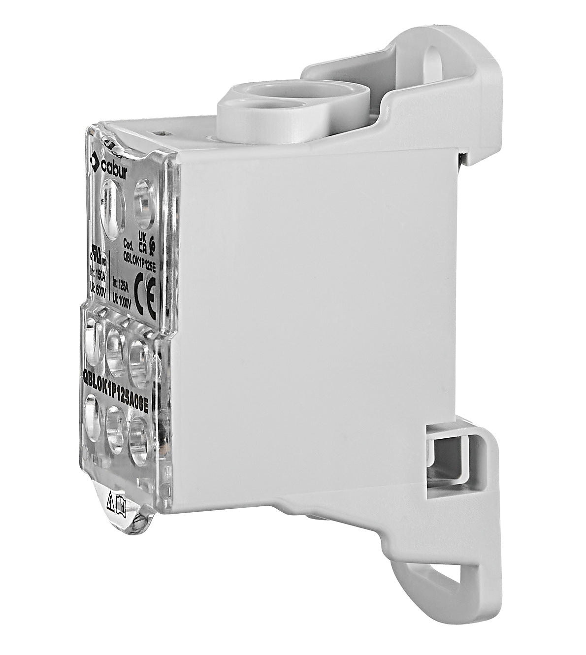 Main branch terminal, 1-pole,125A, in. 1x35mm², out.7x16mm²