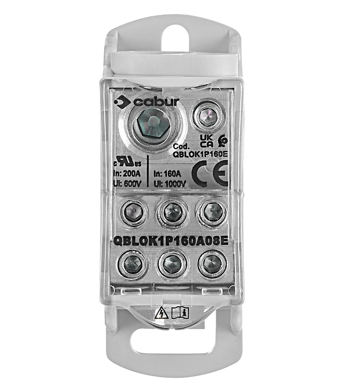 Main branch terminal, 1-pole,160A, in. 1x16+1x70,out.6x16mm²