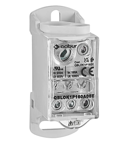 Main branch terminal, 1-pole,160A, in. 1x16+1x70,out.6x16mm²