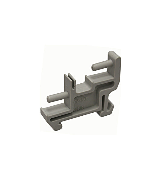 Mounting support for 2 terminal bars 25mm