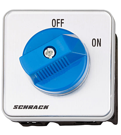 Off Switch, 1 pole, 20A, for panel mounting OFF-ON