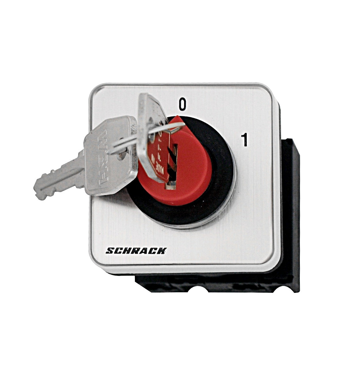 Off switch,1 pole,20A,for panel moun. 0-1,with key switch
