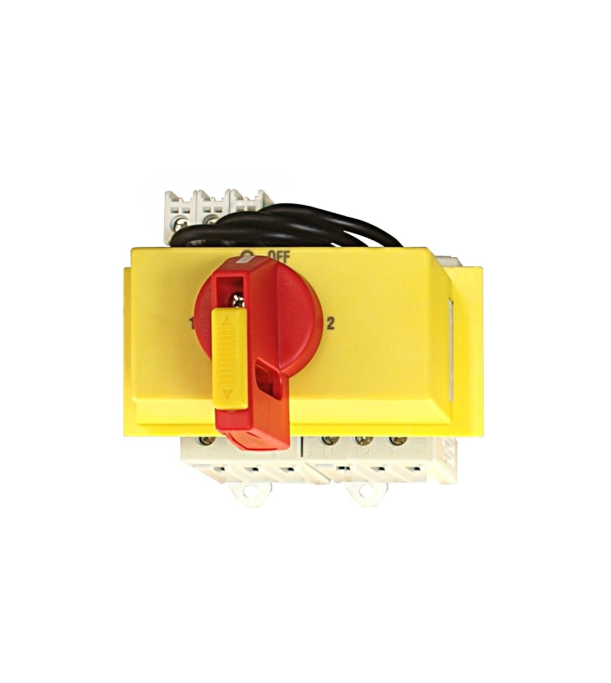 Emergency-Stop Changeover switch 3-pole, modular, 63A, lock
