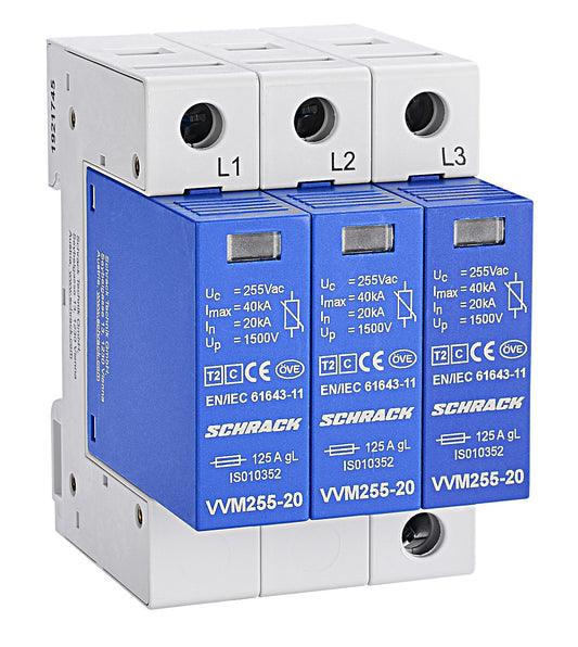 Surge Arrester Set, system, Class T2 (C), 3+0