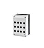 Surface mounting enclosure, black/light grey