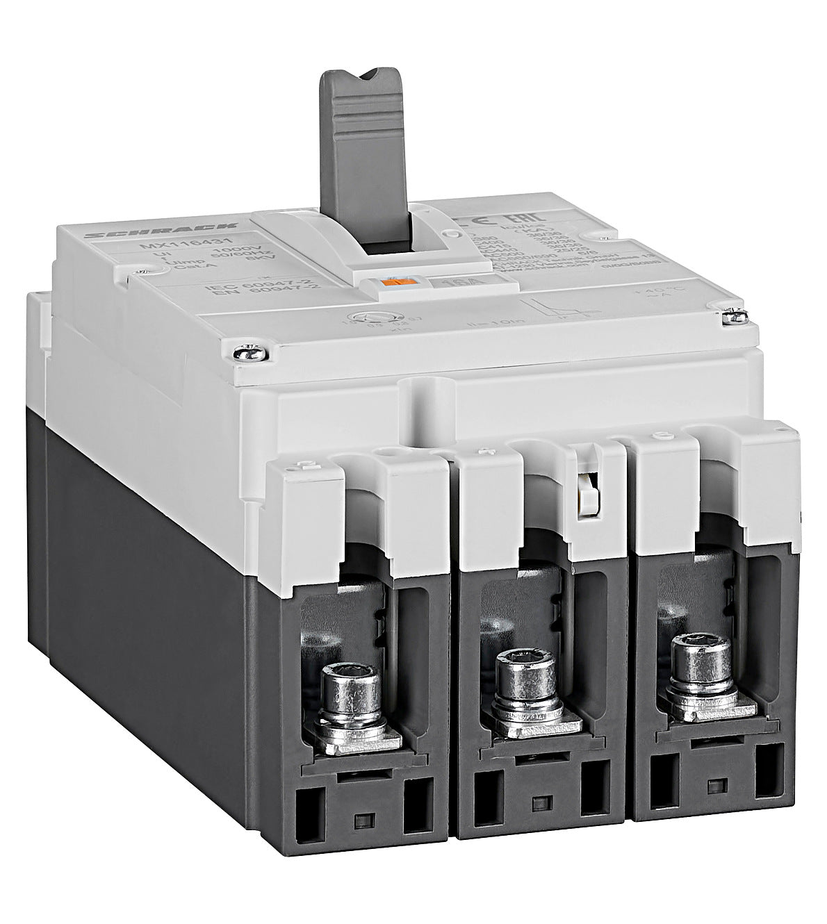 Moulded Case Circuit Breaker Type A, 3 pole, 36kA, 16-630A