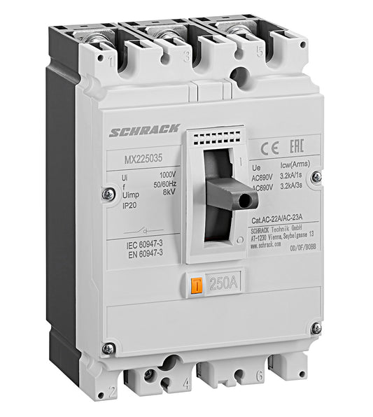Բեռի անջատիչ MX2, 3 բևեռ, 250Ա