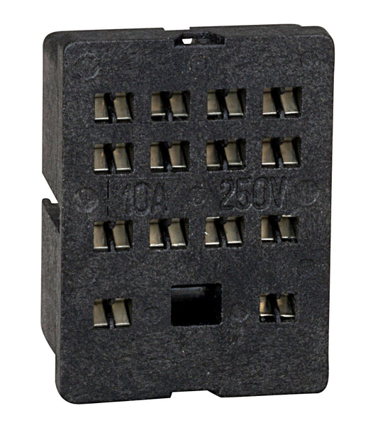 PCB socket for PT5 relays, 14-pole, 6A