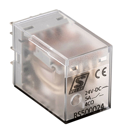 Plug-in Relay 14 pin 4 C/O 5A 24V-DC