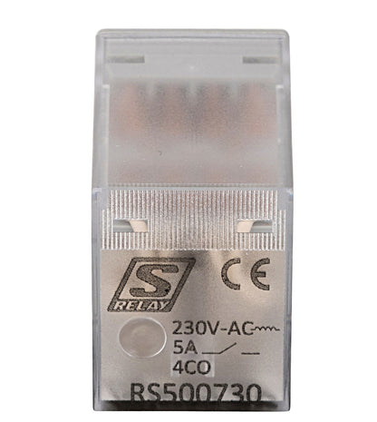 Plug-in Relay 14 pin 4 C/O 5A 230VAC, S-Relay RS5