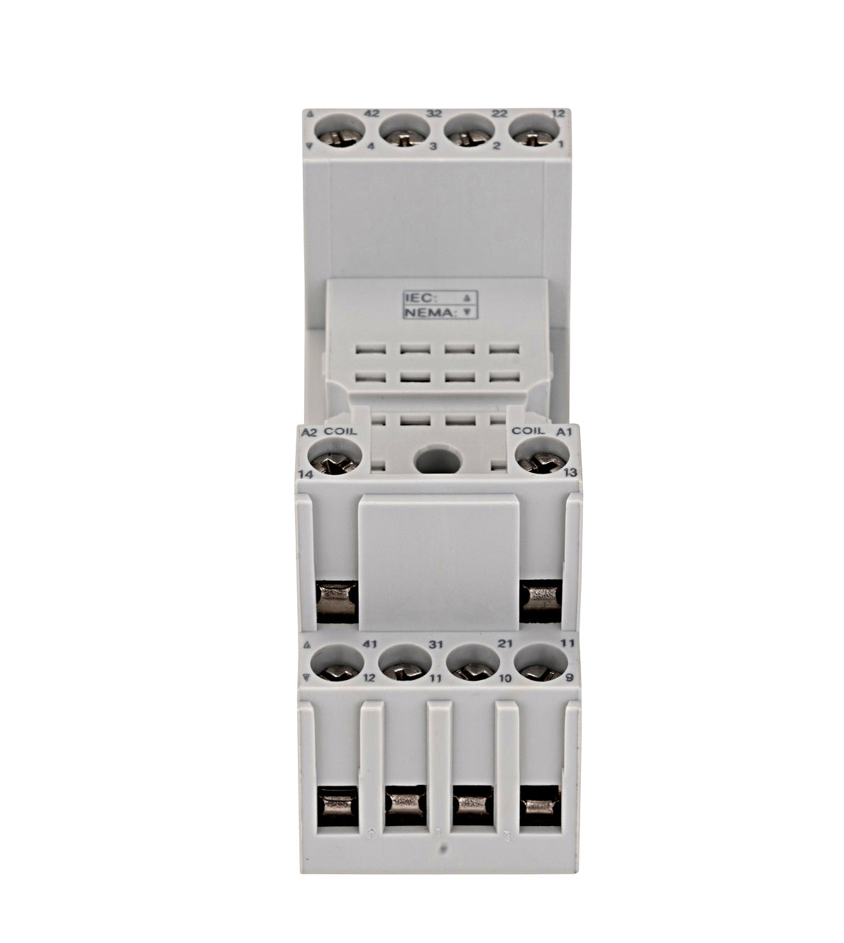 Socket for RS/PT5 relays, screw type terminals 14-pole,