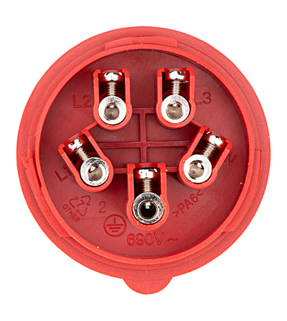 CEE-Plug, 5-pole, 400V, IP44