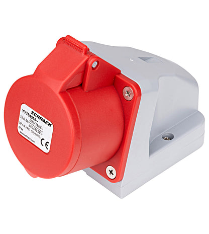 CEE-Wall mounted socket, 5-pole, 400V, IP44