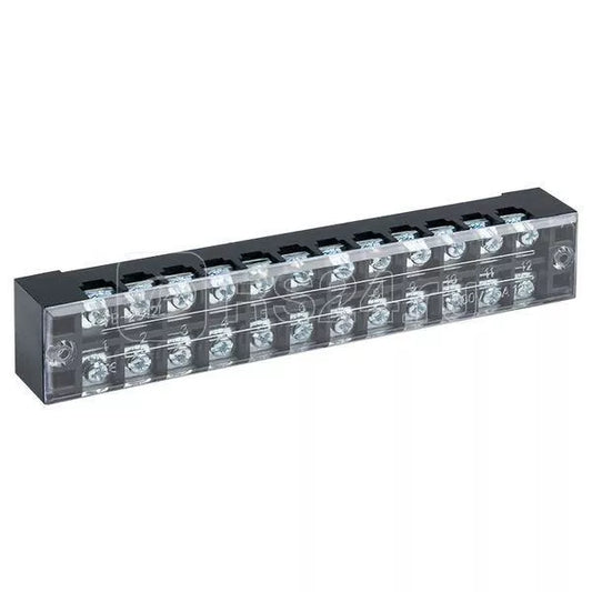 Terminal block TV-2512, 25A, 12 pairs, IP30