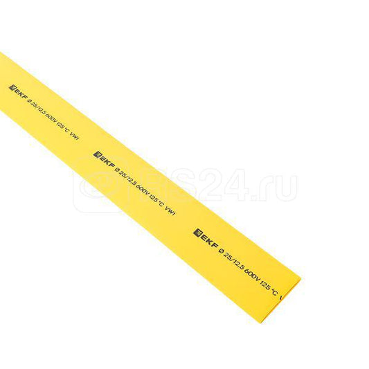 Heat shrink tubing TUT 25/12.5 yellow, 1 m PROxima